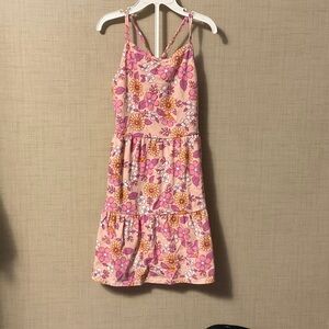 Charming Pink Floral Kids Dress